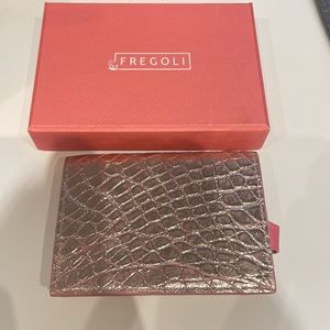 Leather alligator card holder